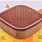 Side view of the round Masala Dabba, demonstrating its compact storage design.