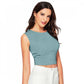 Generic Women's 95% Polyester 5% Spandex Western Wear Tops (Pista)