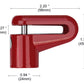Secure padlock disc lock made of robust steel alloy for bike wheels.