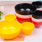 Side view of the durable kids snack plate with fun compartments.