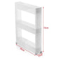 Side view of the versatile 3-tier organizer, ready to slide into a narrow gap.