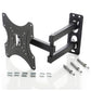 Heavy-duty full motion TV bracket with VESA plate
