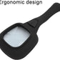 Bright LED magnifying glass, perfect for seniors reading small print effortlessly.