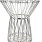 Versatile foldable fruit basket holding fresh apples and oranges, ready for display.