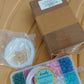 Transparent compartment storage box organizing all components in DIY Jewellery Making Kit