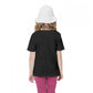 Generic Girls Cotton Rowdy Baby Half Sleeve TShirt (Black)