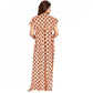 Generic Women's Cotton Printed Maxi Nighty (Peach)