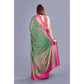 Generic Women's Viscose Rayon Printed Saree With Unstitched Blouse (Rama)