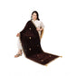 Generic Women's Velvet Gotta Patti Dupatta (Brown, Length: 2.25 to 2.50 Mtr)