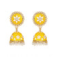 Generic Women's Rose Gold Plated Alloy Earrings (Yellow)