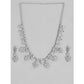 Generic Women's Rose Gold Plated Brass Necklace &amp; Earings Set (Silver)