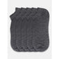 Generic 5 Pairs Unisex Casual Cotton Blended Solid Ankle length Socks (Dark Grey)