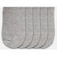 Generic 5 Pairs Unisex Casual Cotton Blended Solid Ankle length Socks (Light Grey)