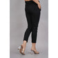 Generic Women's Casual Solid Lycra Trouser Pant (Black)