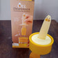 An alternative angle of the versatile oil dispenser bottle, ready for use in the kitchen.