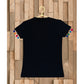 Generic Girl's Casual Short Sleeve Printed Cotton T Shirt (Black)