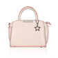 Generic Women's Faux Leather Metal Beads Handbag (Pink)