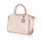 Generic Women's Faux Leather Metal Beads Handbag (Pink)