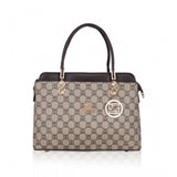 Generic Women's Faux Leather Printed Handbag (Coffee)