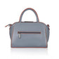 Generic Women's Faux Leather Metal Beads Handbag (Grey)