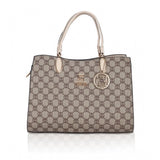 Generic Women's Faux Leather Printed Handbag (Beige)