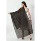 Generic Women's Chanderi Self Design Dupatta (Dark Browm, Length: Free Size)