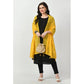 Generic Women's Chanderi Self Design Dupatta (Yellow, Length: Free Size)