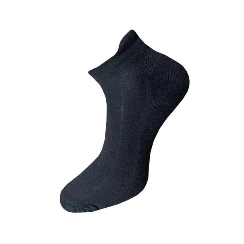 Generic 3_Pair Set Unisex Casual Cotton Solid Ankle Length Socks (Multicolor)