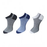 Generic 3_Pair Set Unisex Casual Cotton Striped Ankle Length Socks (Multicolor)