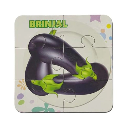 4_Pcs Set Vegetable Puzzles | Cardboard | Educational Toys | 3+ Years