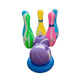 Junior Bowling Set With 5 Bottles 2 Balls And 1 Ball Stand Ring |   Plastic  |   Toys| 1+ Years