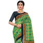 Generic Women's Georgette Floral Print Saree With Unstitched Blouse 5.5Mtr (Light Green)