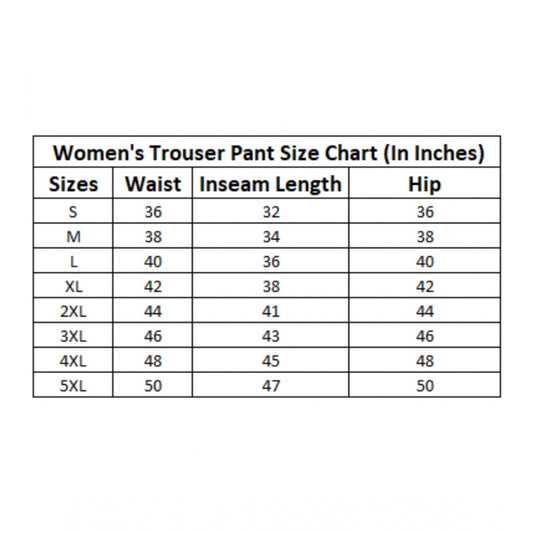 Generic Women's Casual Solid Cotton Slub Trouser Pant (Rama Blue)