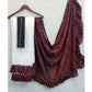 Generic Women's Silk With Mirror Lace Solid Saree With Unstitched Blouse (Red, 5-5 Mtrs)