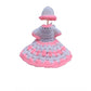 Generic Laddu Gopal Tharad Dress Size: 0 To 6 (White-Baby Pink)