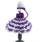 Generic Laddu Gopal Tharad Dress Size: 0 To 6 (White-Lavender)