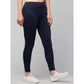 Generic Women's Polyester Solid Ankle Length High-Rise Tights (Navy)
