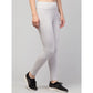 Generic Women's Polyester Solid Ankle Length High-Rise Tights (Light Grey)