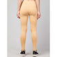 Generic Women's Polyester Solid Ankle Length High-Rise Tights (Beige)