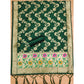 Generic Women's Banarasi Silk Printed Unstitched Salwar Suit Material With Dupatta (Green, 3Mtrs)