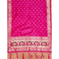 Generic Women's Banarasi Silk Printed Unstitched Salwar Suit Material With Dupatta (Pink, 3Mtrs)