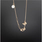 Generic Women's Stainless Steel Butterfly Pendent Delicate Chain (Gold Plated)