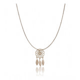 Generic Women's Stainless Steel Dream Catcher Pendent Delicate Chain (Gold Plated)