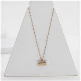 Generic Women's Stainless Steel Mini Suitcase Pendent Delicate Chain (Gold Plated)