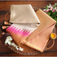 Generic Women's Silk Printed Saree With Unstitched Blouse 5.5Mtr (Cream)