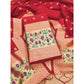 Generic Women's Banarasi Silk Printed Unstitched Salwar Suit Material With Dupatta (Red, 3Mtrs)