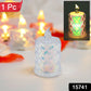 Close-up of a flameless LED tealight candle, ideal for Diwali decorations and safe use.