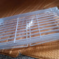 Versatile plastic storage rack for kitchen and bathroom essentials