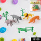 Close-up of wild animal explorer toys in vibrant colors from the kids safari toy set