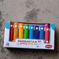 Vibrant wooden xylophone with its mallet, promoting creative play for young children.
